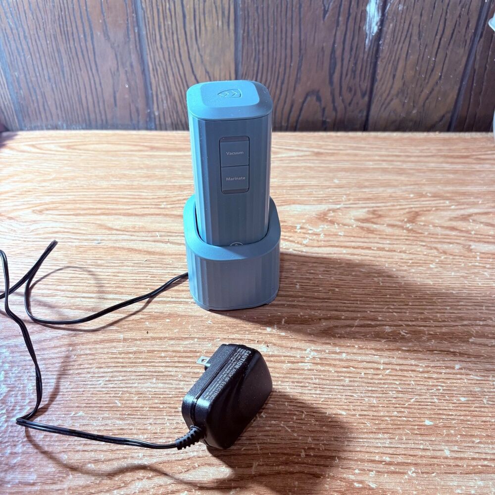 Mini Handheld Vacuum Sealer Machine W/ Marinate Setting & Charging Dock Cordless